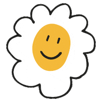 Happy Flower Power Sticker by Emilie Chigoula