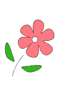 Pink Flower Sticker