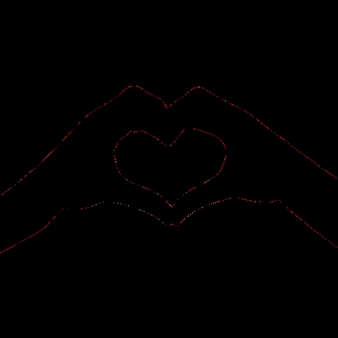 Love Symbol Hand Heart GIF