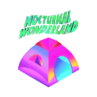 Camping Nocturnal Wonderland Sticker by Insomniac Events