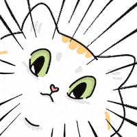 Nenekoday love happy cat heart Sticker