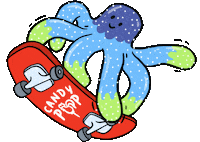candypoplt sweet yummy yum skate Sticker
