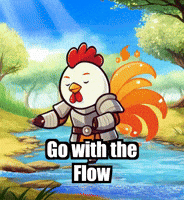 Go With The Flow Wisdom GIF by Zorooster