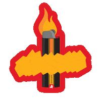 On Fire Wow Sticker