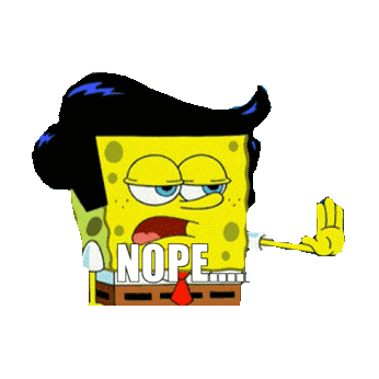 sponge bob no STICKER by imoji