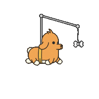 alexandergladun cute animal run puppy Sticker