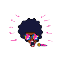 Miwsig Singing Sticker by Cymraeg