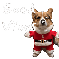 Vibe Corgi Sticker