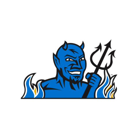 fredoniavolleyball blue devils fredonia fredoniavolleyball fredonia volleyball Sticker