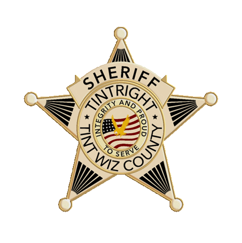 Sheriff Window Tint Sticker by Tint Wiz