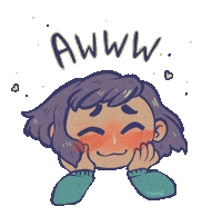 Namilulali aww blush awww socute Sticker