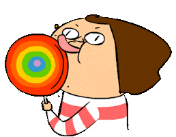 Happy Rainbow Sticker by bimay