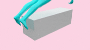 SDRNSDRN pink glitch 3d blue GIF