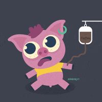 ainaragm cafe cansado sueno cerdo GIF