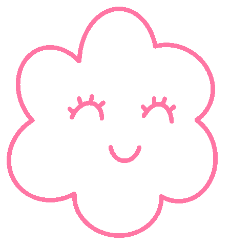 Happy Pink Sticker by Bodil Jane