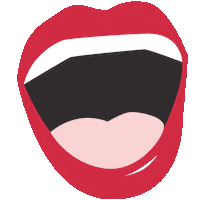 waycustom girl lips chat talk Sticker
