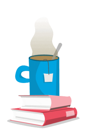 Coffee Lesen Sticker by mvbbooks