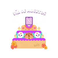 Day Of The Dead Vela Sticker by Onix Pink Shop