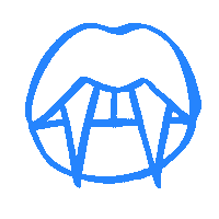 royasoartsy sparkles sarcasm fangs yas queen Sticker