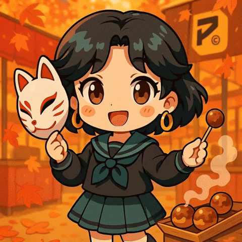 Hana Autumn Leaves Falling GIF by Persona