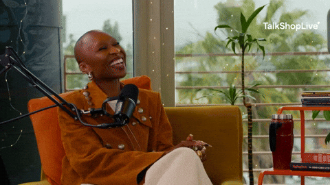 Happy Cynthia Erivo GIF by TalkShopLive