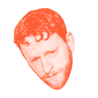 Head Bruce Sticker by KREATIVES