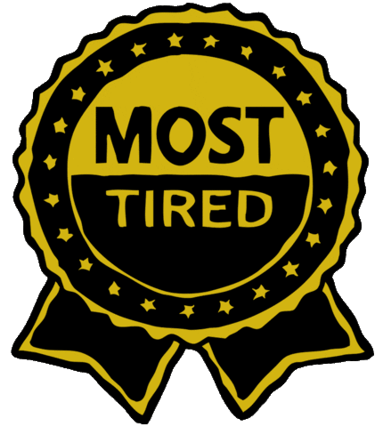 BillyDraw tired sleepy exhausted jaded Sticker