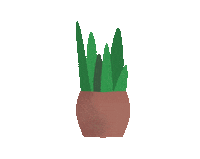 Sykorka illustration design green plant Sticker