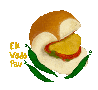Vada Pav Eating Sticker