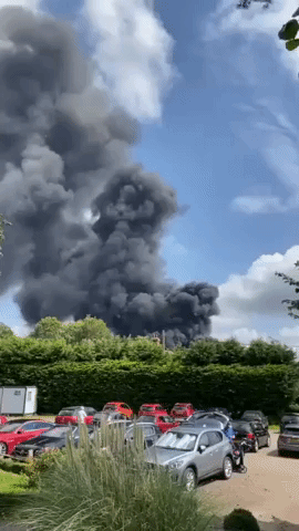 Smoke Billows Into Sky Above Kent as Fuel Tanker Catches Fire
