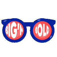BignboldCreative glasses eyewear bnb eyeglasses Sticker