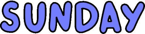 Weekend Sunday Sticker by Poppy Deyes