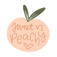 peach Sticker by Allyson Johnson
