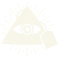 TEESUS providence gods eye teesus pyramidenbeutel Sticker