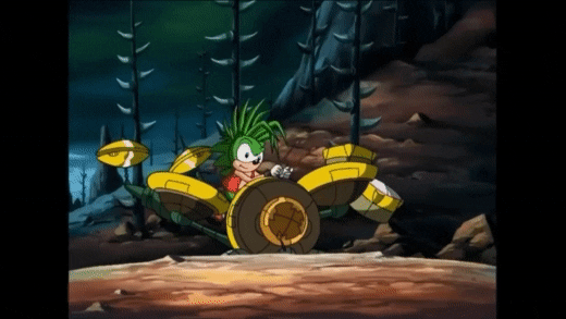 eggpennies giphyupload sonic underground manic the hedgehog GIF