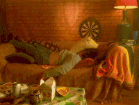 Nap Time Reaction GIF by MOODMAN
