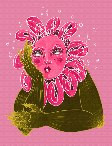 Bored Pink GIF