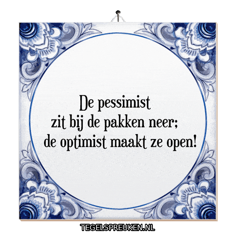 Hoop Spreuk Sticker by Tegelspreuken.nl