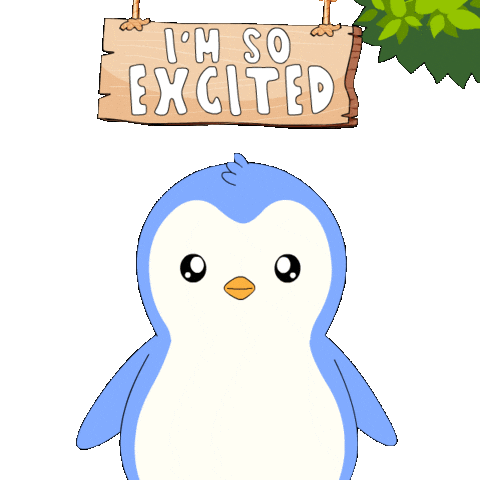 Jump Jumping Sticker by Pudgy Penguins