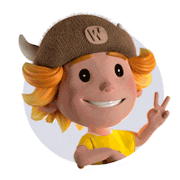 Happy 3D Sticker by Wickey