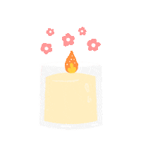 junejune666 candle scented candle moomoocandle Sticker