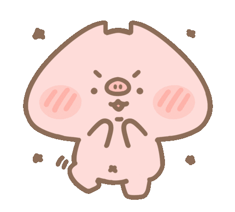Pig 拍手 Sticker by 豚豚TunTun