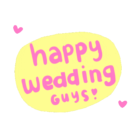 miniele giphyupload happy pink wedding Sticker