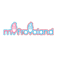 Myfroyoland dessert froyo frozen yogurt frozen dessert Sticker