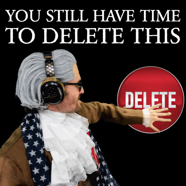 Delete Red Button GIF