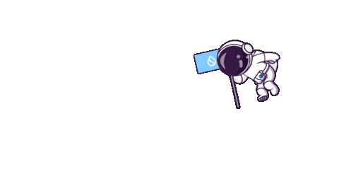 Space Landing Sticker by BigBrains