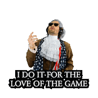 For The Love Of The Game Sticker