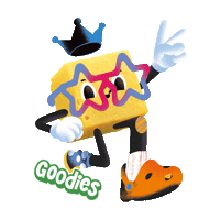 Peace Character Sticker by Goodies Kids Snacks