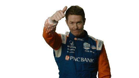 Scott Dixon Thumbs Up Sticker by INDYCAR