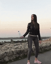 water bottle kick GIF